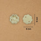 2 Hole Mini Pearl Flower Beads | Size : 9mm | PPB55