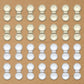 2 Hole Round Plastic Pearl Connector Beads | Size : 19mm | Qty : 500g | PPB24