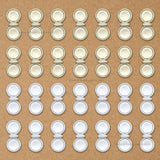2 Hole Round Plastic Pearl Connector Beads | Size : 19mm | Qty : 500g | PPB24