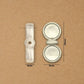 2 Hole Round Plastic Pearl Connector Beads | Size : 19mm | Qty : 500g | PPB24
