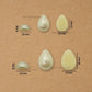 Cream Textured Teardrop Pearl Pearl Beads | Qty : 500g | PPB57