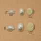 Cream Textured Oval Pearl Beads | Qty : 500g | PPB56
