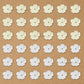 1 Hole Cream Small Plastic Pearl Flower Beads | Size : 10mm | Qty : 500g | PPB44