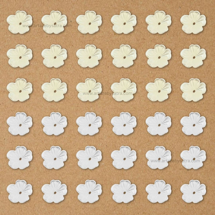 Plastic Pearl Flower | Size : 10mm | 500g | No Hole | PC46