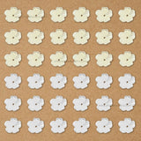 1 Hole Cream Small Plastic Pearl Flower Beads | Size : 10mm | Qty : 500g | PPB44