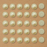 Cream Textured Half-Round Pearl Beads | Size : 10mm | Qty : 500g | PPB54