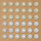 2 Hole Double Coating Round Plastic Pearl Beads | Qty : 500g | PPB51