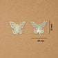 Butterfly Plastic Pearl Beads | Size : 37mm | PPB61