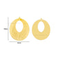 2 Loop Oval Matt Finish Metal Art | Size : 49mm | Qty : 100g | MF18