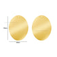 1 Loop Oval Plain Matt Finish Metal Art | Size : 45mm | Qty : 100g | MF11
