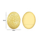 1 Loop Oval Floral Matt Finish Metal Art | Size : 45mm | Qty : 100g | MF12