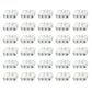Rhinestone Square Spacer Beads | Size : 10mm | 25pcs | DB01
