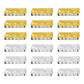 Rectangle 3 Hole Crystal Spacer Bar Link Connectors | Qty : 25pcs | BF113