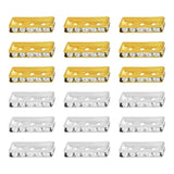 Rectangle 3 Hole Crystal Spacer Bar Link Connectors | Qty : 25pcs | BF113