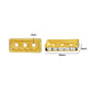 Rectangle 3 Hole Crystal Spacer Bar Link Connectors | Qty : 25pcs | BF113