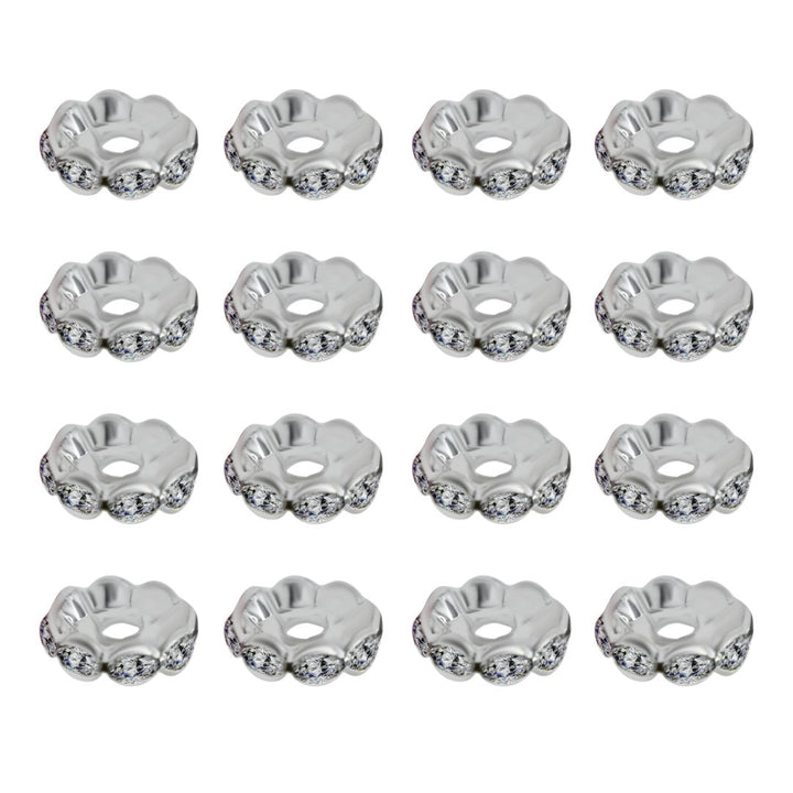 Rhinestone Round Spacer Beads | Size : 10mm | 100pcs | DC04