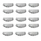 3 Hole Crystal Spacer Bar Link Connectors | Qty : 25pcs | BF98