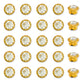 Stone Beads Size : 8mm | 100pcs | DC07
