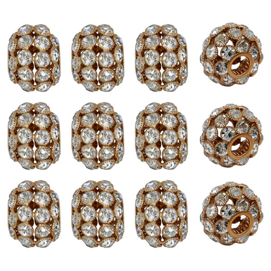 Rhinestone Spacer Beads | Size : 25mm | 1pc | DB10