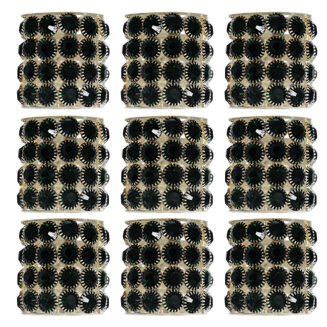 Golden Base Rhinestone Spacer Beads | Size : 45mm | 1pc | DB15