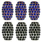 Golden Base Rhinestone Spacer Beads | Size : 64mm | 1pc | DB14
