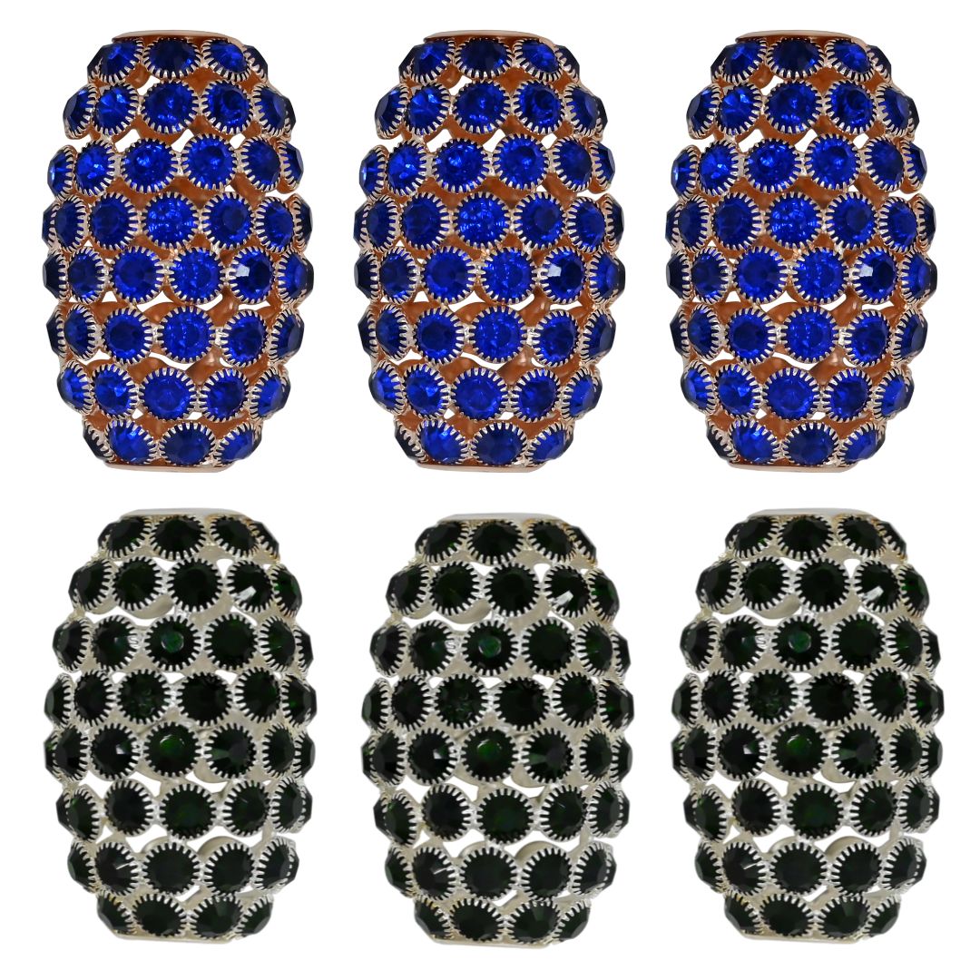 Golden Base Rhinestone Spacer Beads | Size : 64mm | 1pc | DB14