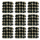 Golden Base Rhinestone Spacer Beads | Size : 45mm | 1pc | DB15