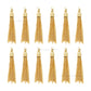 Gold-Tone Metal Chain Tassels | Qty : 10pcs | T17