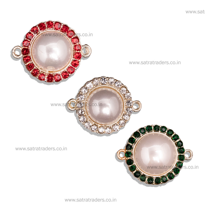 Pearl Stone Connector Charms