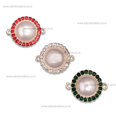 Pearl Stone Connector Charms