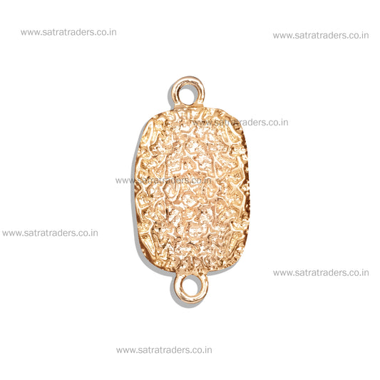 Designer Matte Golden Connector Charms | Size : 26mm | 6pcs