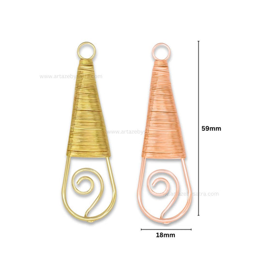 Wire Jewellery Design | Size : 59mm | 10pcs | WR01