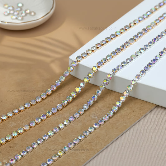 AB Crystal Rhinestone Chain | Qty : 10mtr | DC11