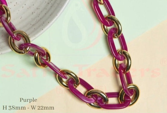 Acrylic Chains H-38mm-W-22mm (39inches)