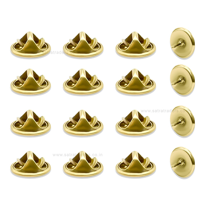 Brass Raw Butterfly Clutch Tie Clip | Size : 12mm | Qty : 100pcs | BF187
