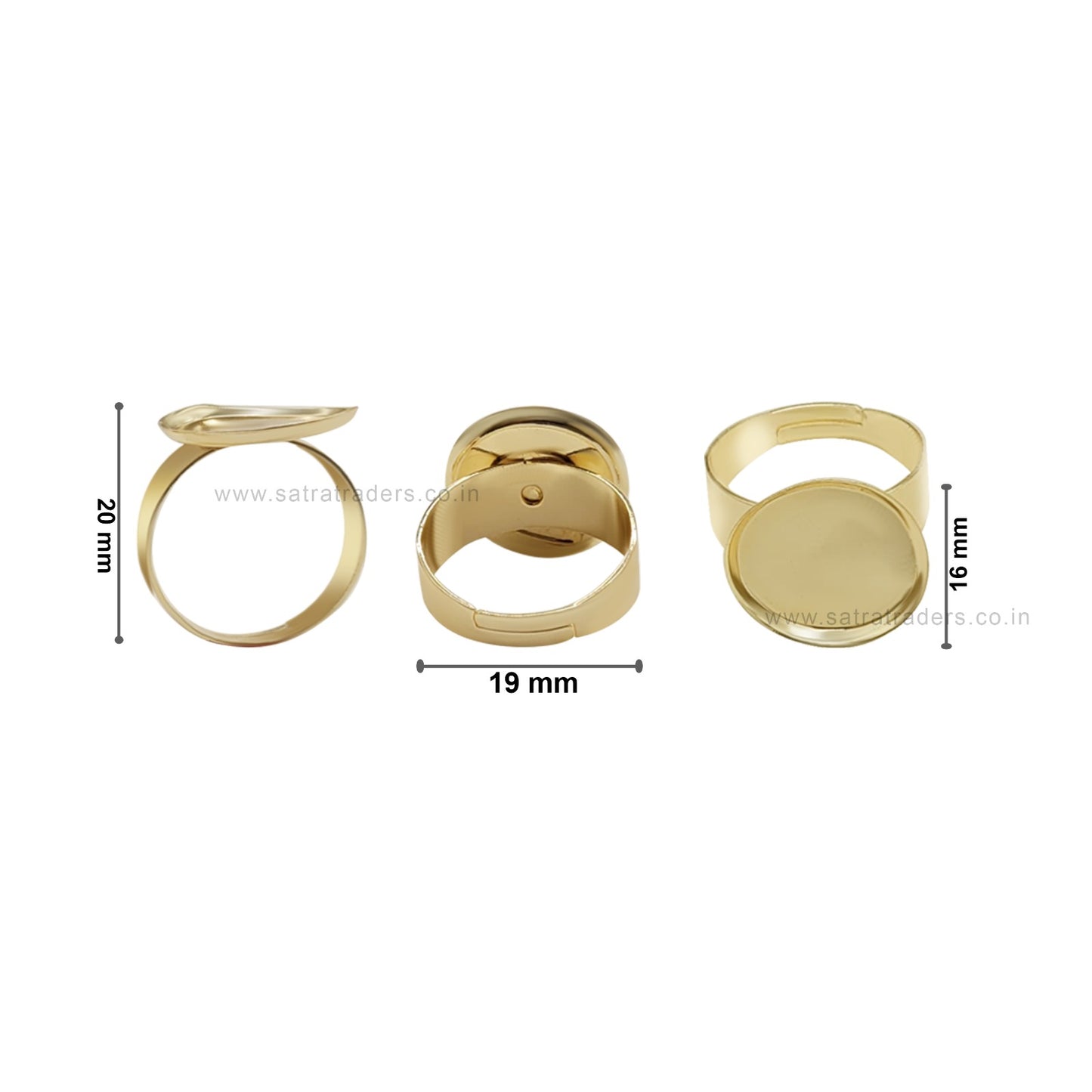 Finger Ring Base | Size : 15mm | Qty : 20pcs | BF87