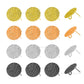 Round Shiny Base Earring Stud | Size : 16mm | Qty : 6pcs | EF70