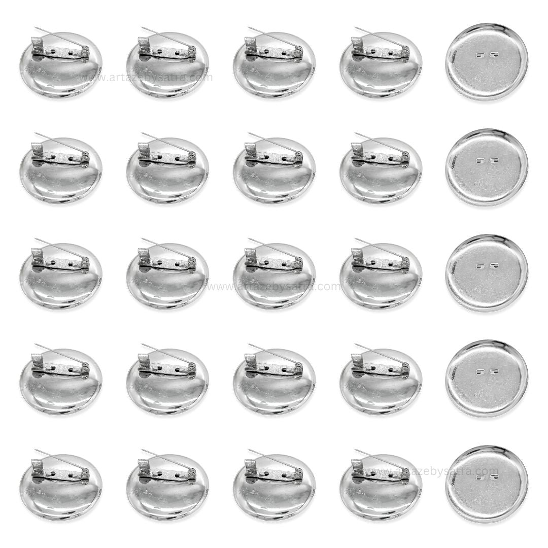 Metal Round Brooch Pin | Qty : 100pcs | BP09