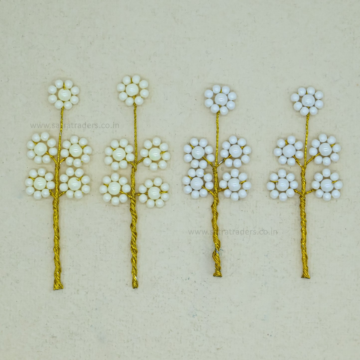 Beads Hair Accessories | Size : 3.3,3.7inch | Qty : 6pcs | HA22
