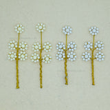 Beads Hair Accessories | Size : 3.3,3.7inch | Qty : 6pcs | HA22