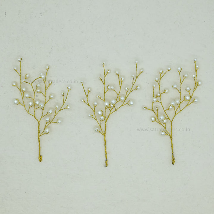 Beads Hair Accessories | Size : 4.5inch | Qty : 6pcs