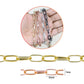 Aluminium Chain | Size : W-7mm H-15mm | Qty : 1mtr |  JT-19-35-1