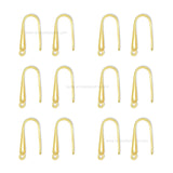18k Gold Plated Brass Earrings Wire With Hook | High Quality | Size : 20mm | Qty : 2pcs | EF74