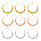 Earring Hoop Plain 2 Loop | Size : 48mm | Qty : 4pcs | EF25