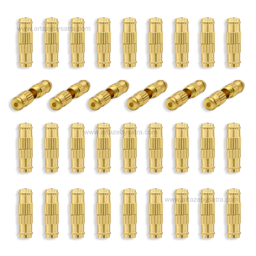 Brass Barrel Screw Clasps | Size : 12mm | Qty : 1 gross | BF80