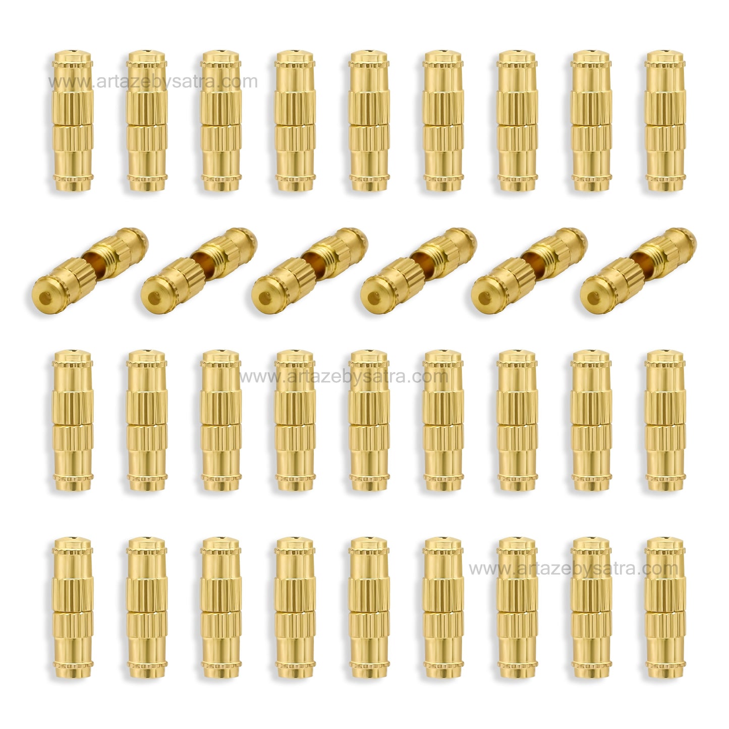 Brass Barrel Screw Clasps  | Qty : 1 gross | BF80