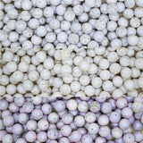 1 Hole Matte Finish Studded Plastic Beads | Size : 16mm | Qty : 500g | PB252