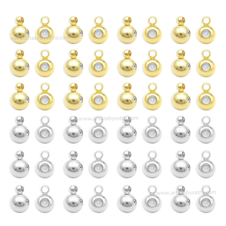 Brass Stopper Beads | Qty : 10pcs