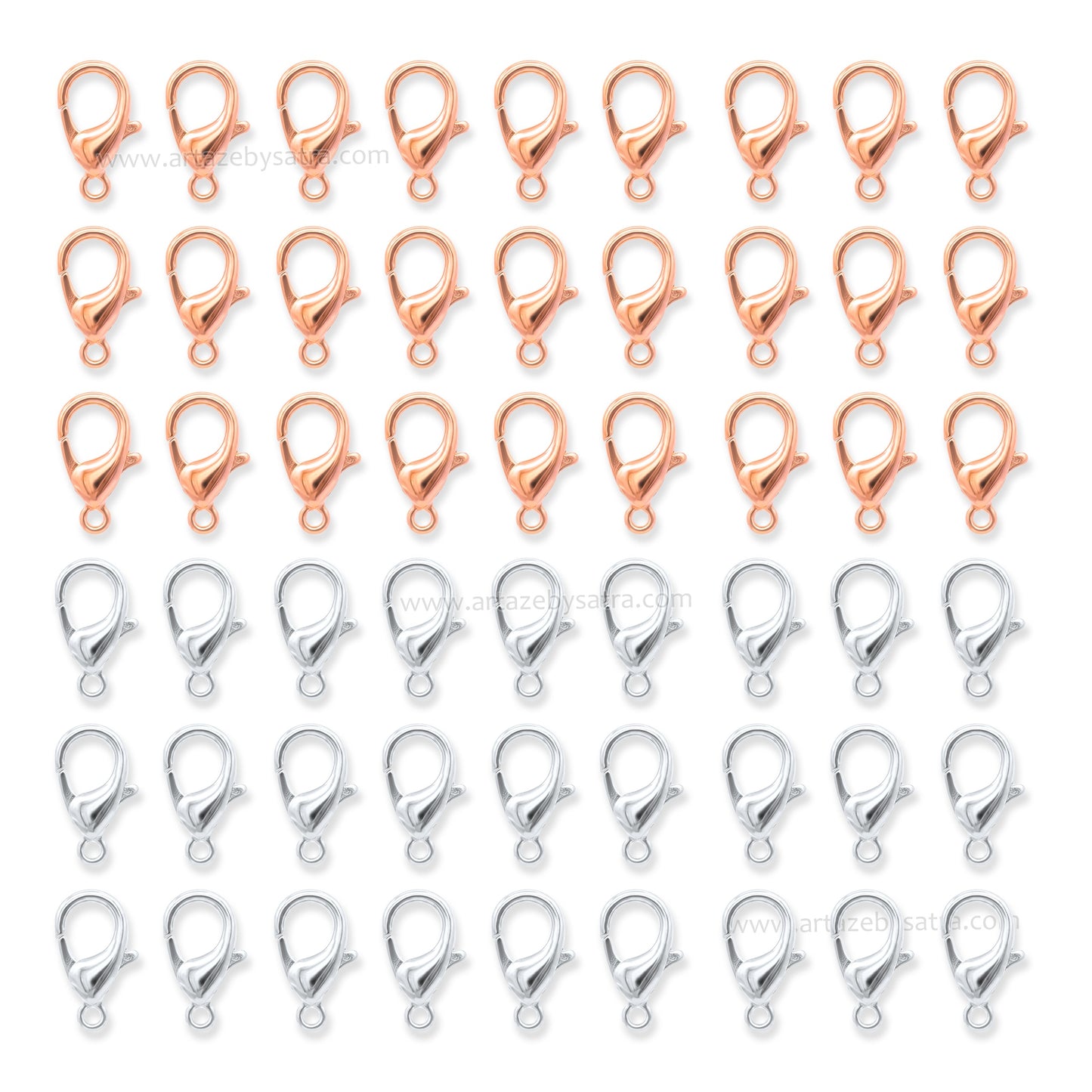 Brass Lobster Clasp | Size : 12mm | Qty : 25pcs | BF161