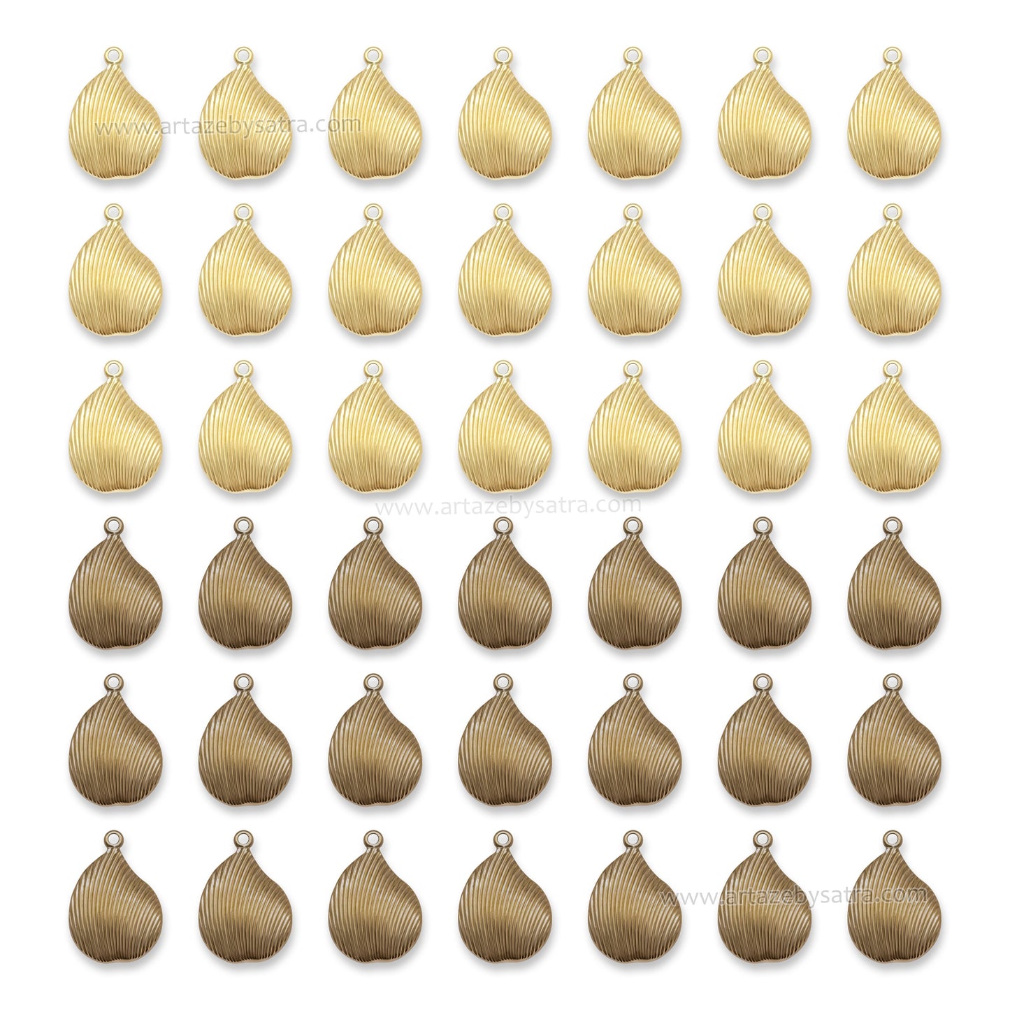 1 Hole Shell Metal Art | Size : 19mm | Qty : 100pcs | MA217